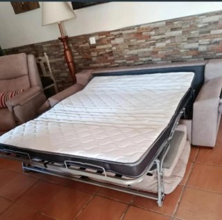 Sofá cama italiano beige