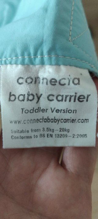 Portabebés ergonómico azul