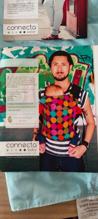 Portabebés ergonómico azul
