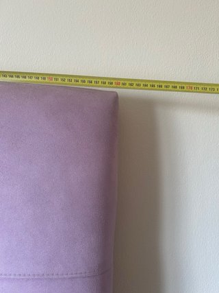 Cabecero de cama de terciopelo rosa/morado