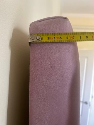 Cabecero de cama de terciopelo rosa/morado