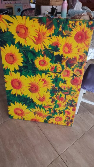 Cuadro de girasoles vibrante