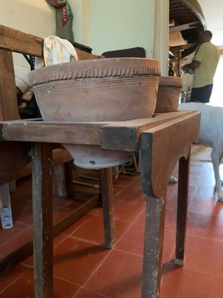 Cantirer amb testos de terracota