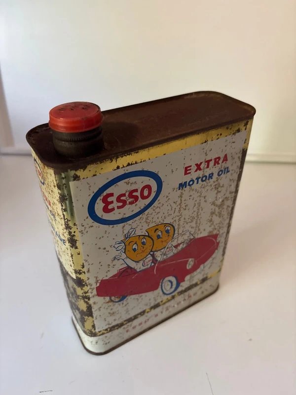 Lata Aceite Esso Extra Años 70