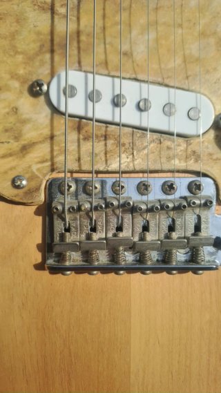 Guitarra Eléctrica Madera Natural