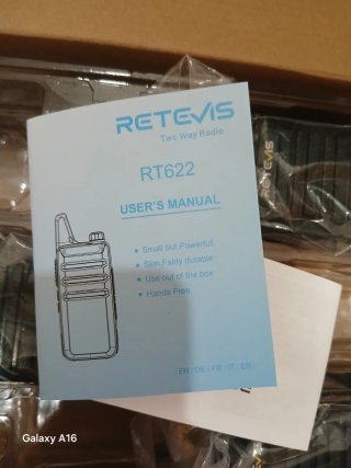 Kit 6 Walkie-Talkies Retevis Negros