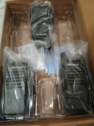 Kit 6 Walkie-Talkies Retevis Negros