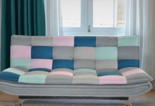 Sofá Cama Gris Multicolor