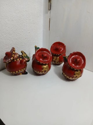 Lote 4 figuras mariachis escayola