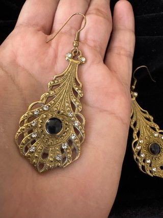 Pendientes colgantes estilo Art Nouveau / Bohemios