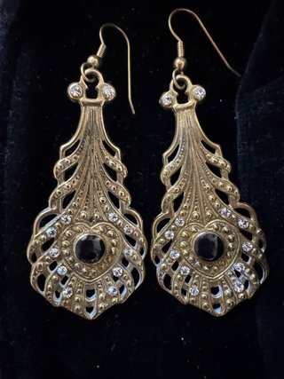 Pendientes colgantes estilo Art Nouveau / Bohemios