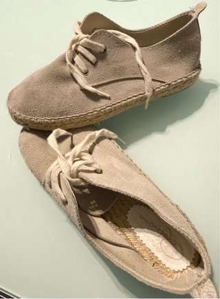 Alpargatas Quémono niño ante beige talla 34