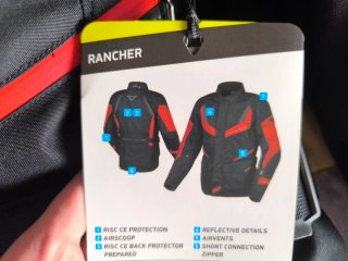 Chaqueta Moto Macna Negra y Roja