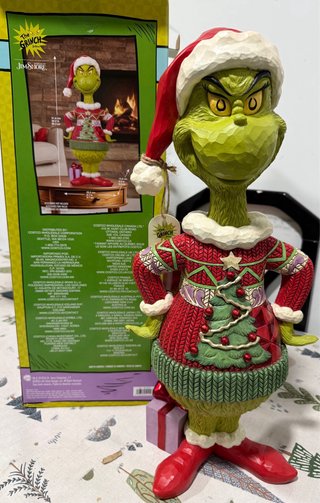 El Grinch Jim Shore Navideño Pintado a Mano