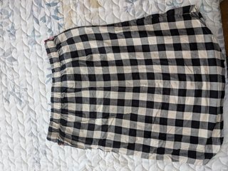 Falda cuadros midi estilo camisa