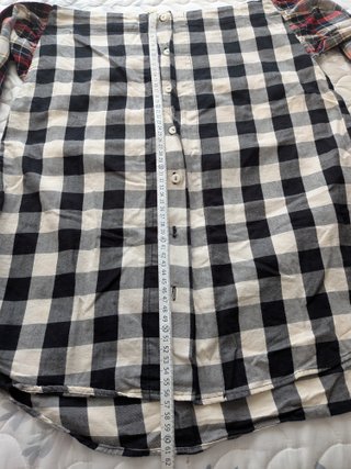 Falda cuadros midi estilo camisa