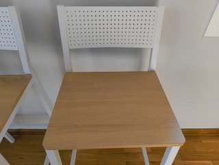2 Taburetes Altos Madera y Metal