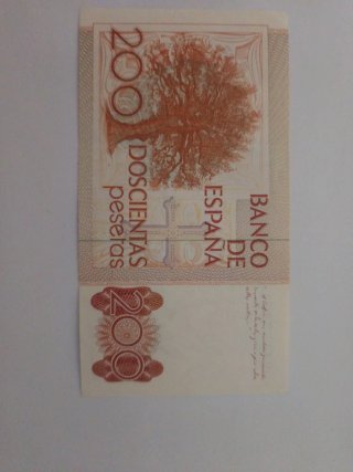 Billetes 1000 y 200 pesetas España