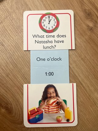 Tarjetas Flashcards Tell The Time Inglés