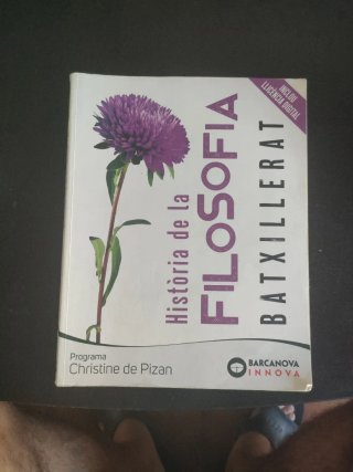 Libro Història de la filosofia batxillerat