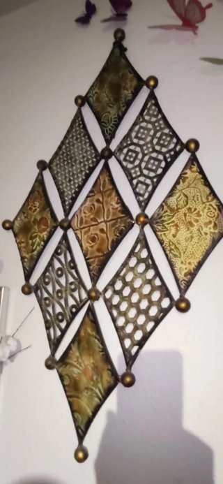 Panel Decorativo Metal Hecho a Mano