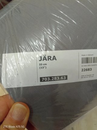 Lampadario JÄRA Ikea Grigio Nuovo