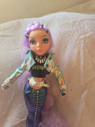Muñeca Sirena Morada y Azul