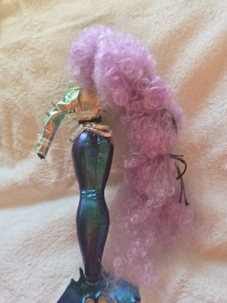 Muñeca Sirena Morada y Azul