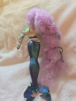 Muñeca Sirena Morada y Azul