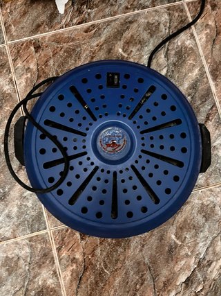 Brasero Eléctrico Redondo Azul