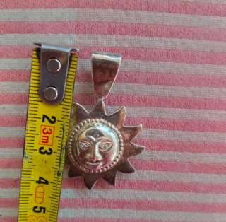 Colgante Sol Artesanal Plata