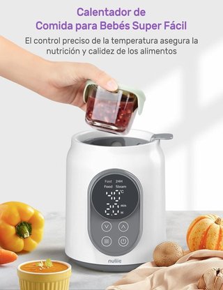Calienta biberones con pantalla táctil