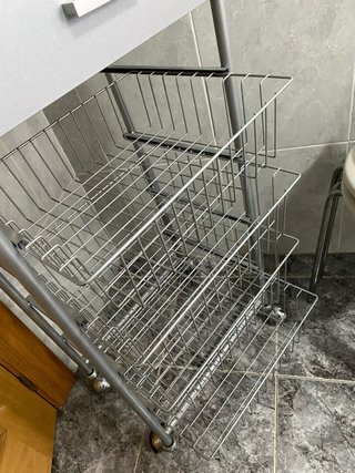 Carrito Auxiliar con Cajón y Cestas