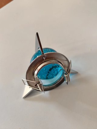 Foco empotrable azul