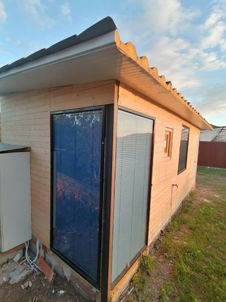 Ventanas fijas con persiana