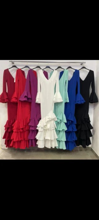 Traje Flamenca Azul TODAS LAS TALLAS