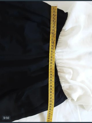 Mono largo bicolor 40 beige-negro sin mangas nuevo