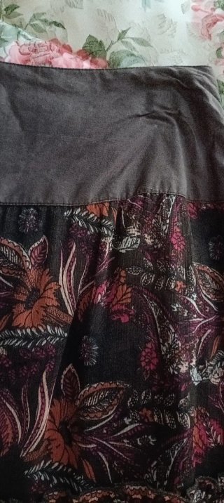 Falda larga estampada estilo indi