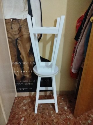 Conjunto mesa bar plegable con 2 taburetes