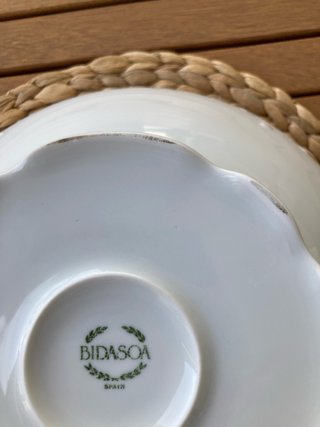 Sopera Bidasoa Porcelana Blanca Relieve