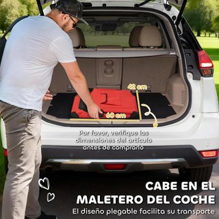 Transportín Perros Plegable 60cm Cojín Suave Asas