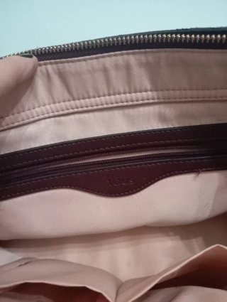 Bolso Tous Piel Negro y Dorado