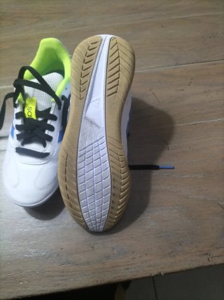 Zapatillas Adidas Fútbol Sala Blancas y Azules