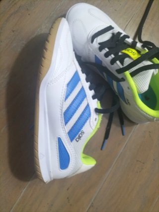 Zapatillas Adidas Fútbol Sala Blancas y Azules