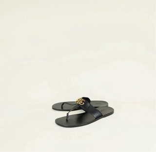 Sandalias Gucci Negro y Dorado