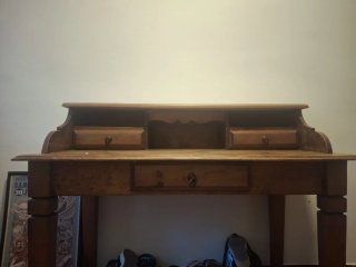 Escritorio secretero vintage madera maciza