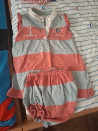 Conjunto Gocco Polo Club Bebé Niña Talla 12M
