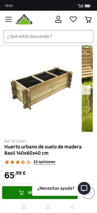 Huerto Urbano Madera Leroy Merlin