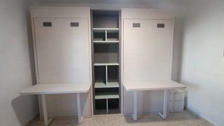 Camas abatibles con escritorio y estantería