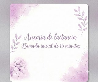 Asesoría de lactancia: Llamada inicial